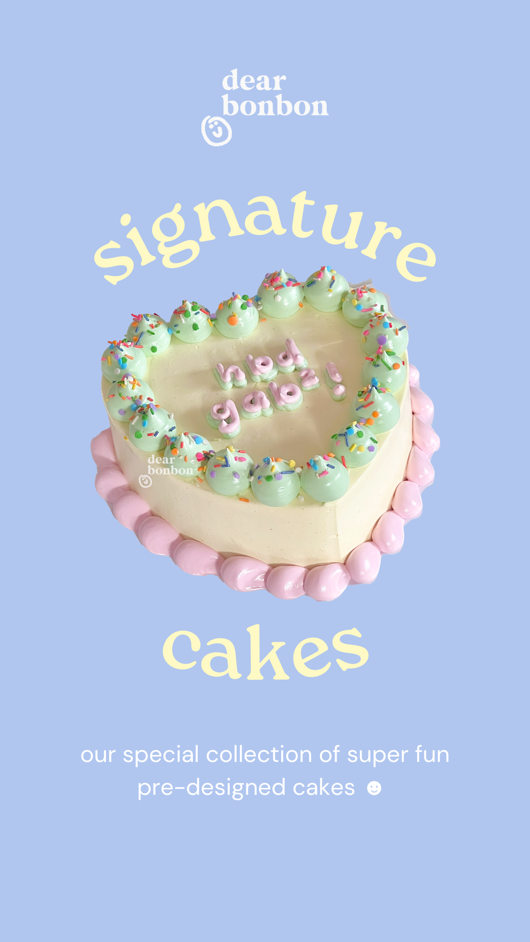 signature cake (starts at ₱1,800)