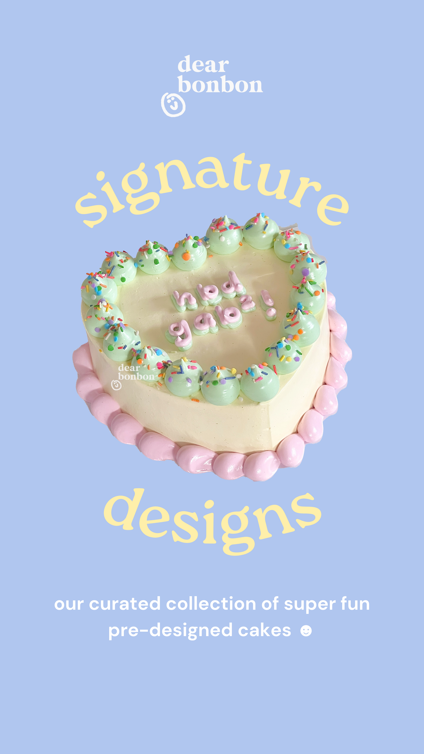 signature cake (starts at ₱1,500)